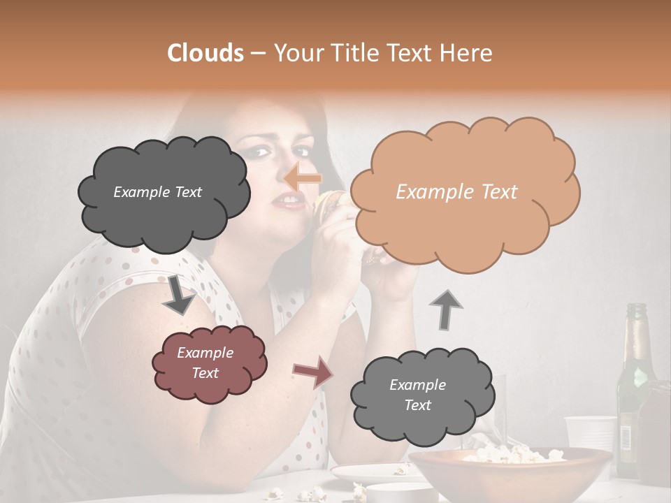 Home Unhappy Portrait PowerPoint Template