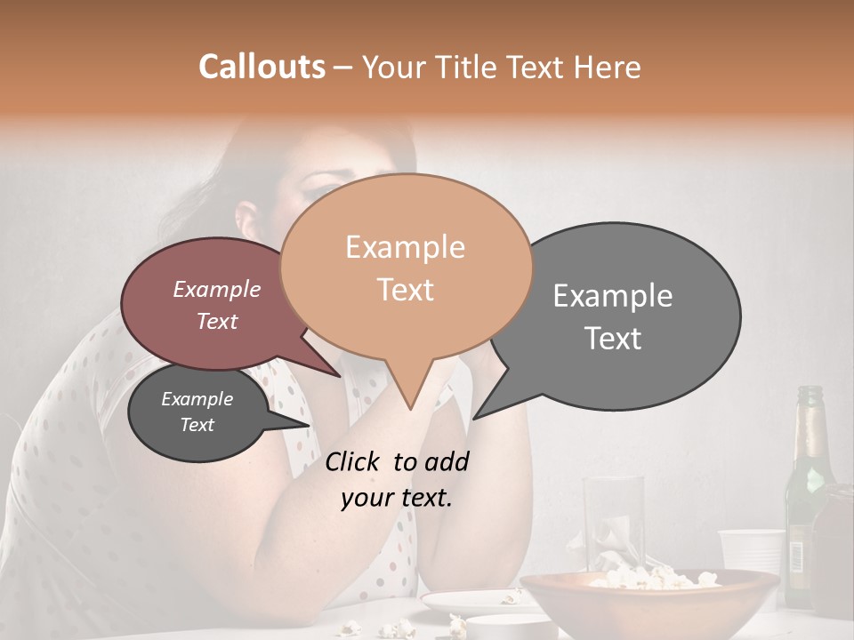 Home Unhappy Portrait PowerPoint Template