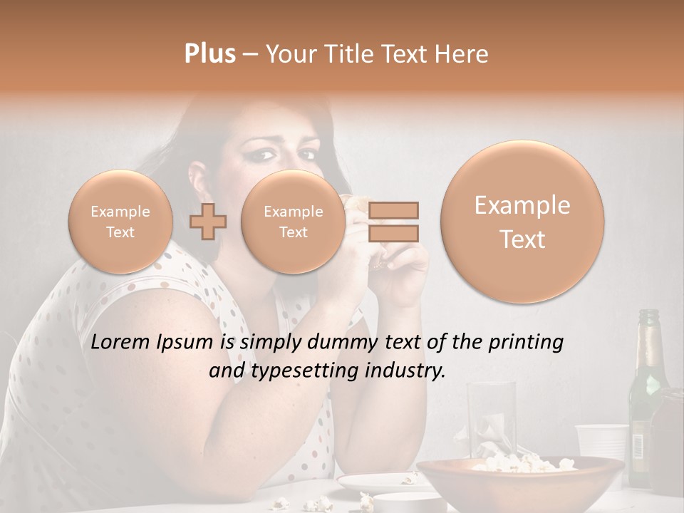 Home Unhappy Portrait PowerPoint Template