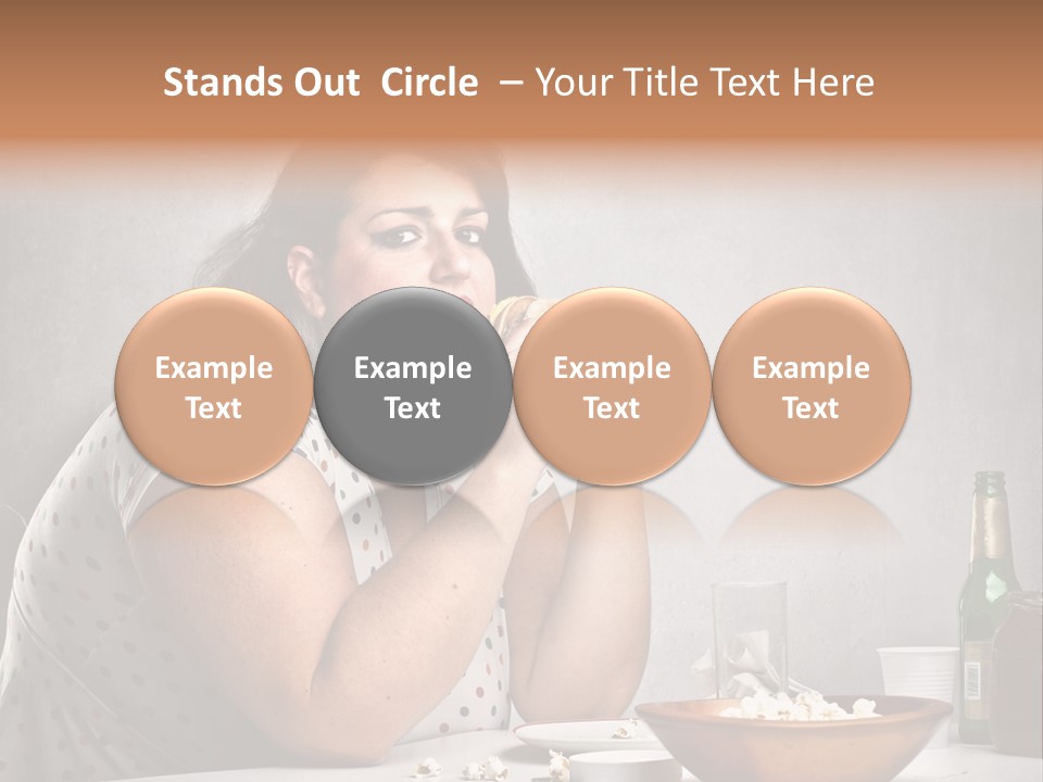 Home Unhappy Portrait PowerPoint Template