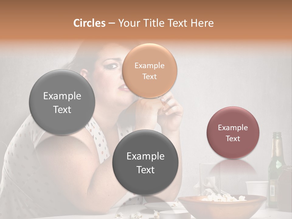 Home Unhappy Portrait PowerPoint Template