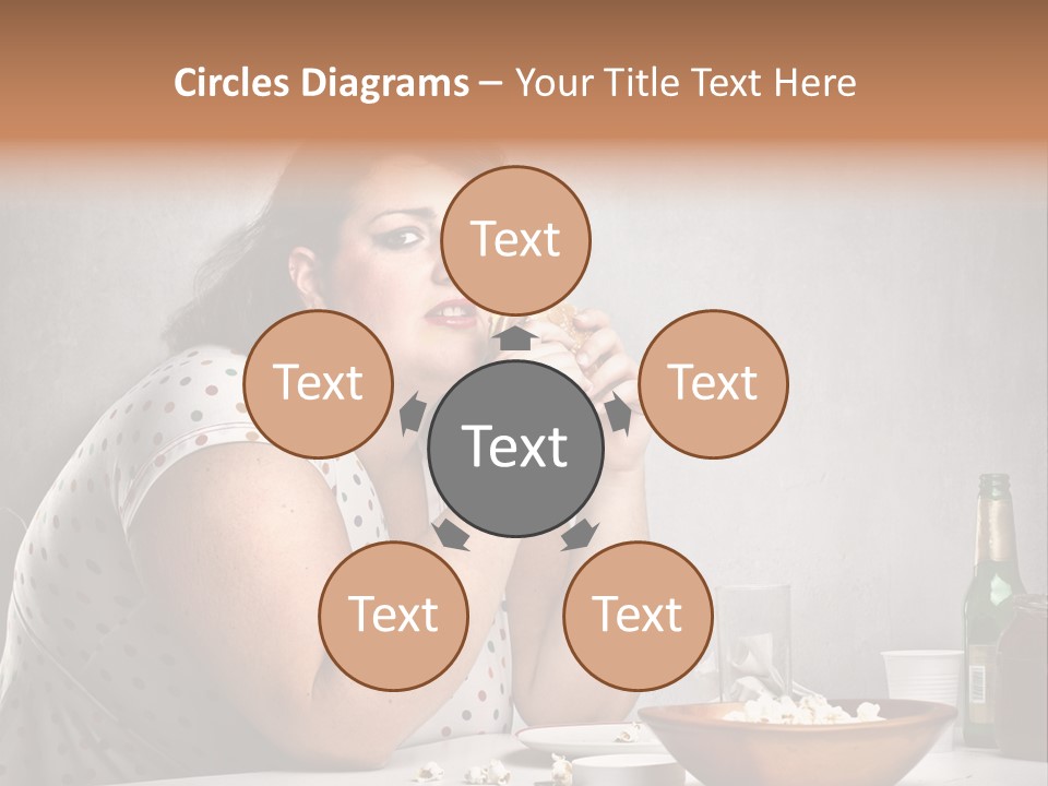 Home Unhappy Portrait PowerPoint Template