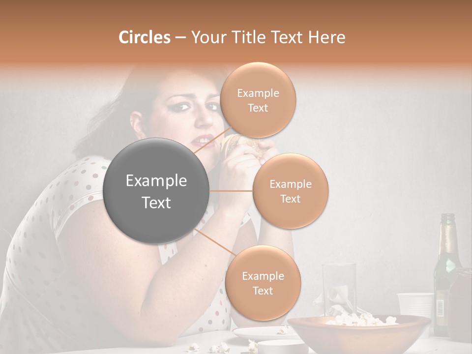 Home Unhappy Portrait PowerPoint Template