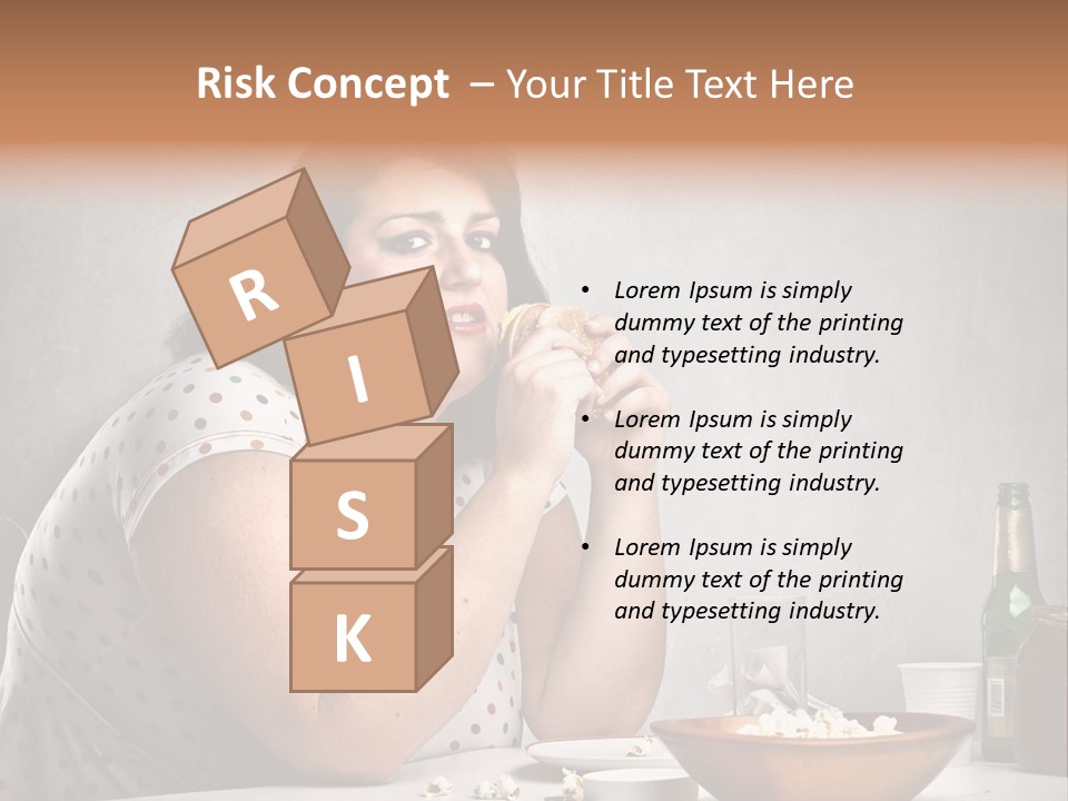 Home Unhappy Portrait PowerPoint Template