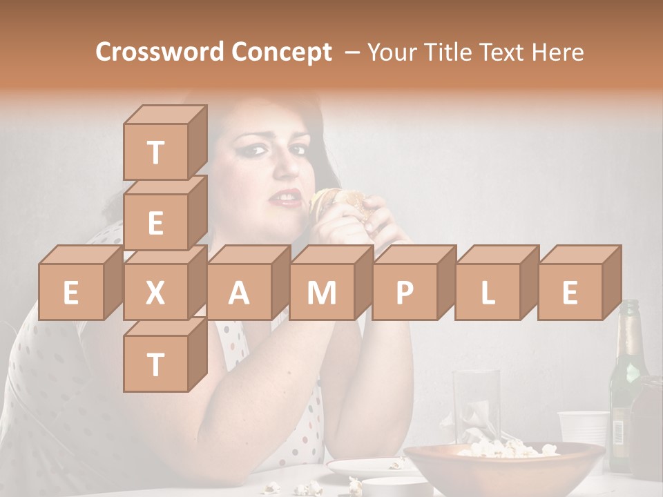 Home Unhappy Portrait PowerPoint Template