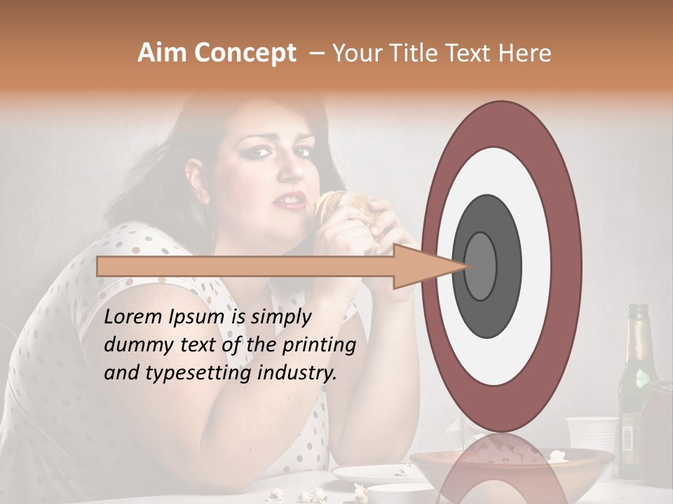 Home Unhappy Portrait PowerPoint Template