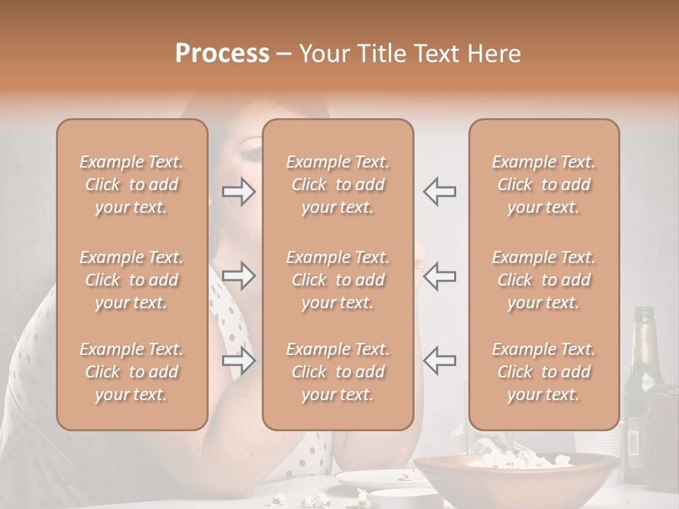 Home Unhappy Portrait PowerPoint Template