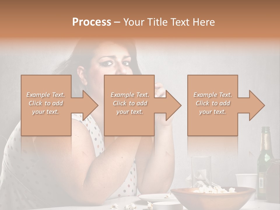 Home Unhappy Portrait PowerPoint Template