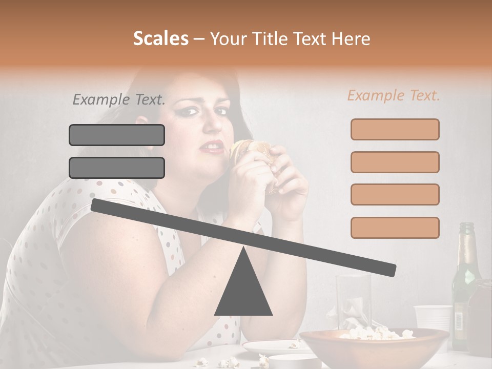 Home Unhappy Portrait PowerPoint Template