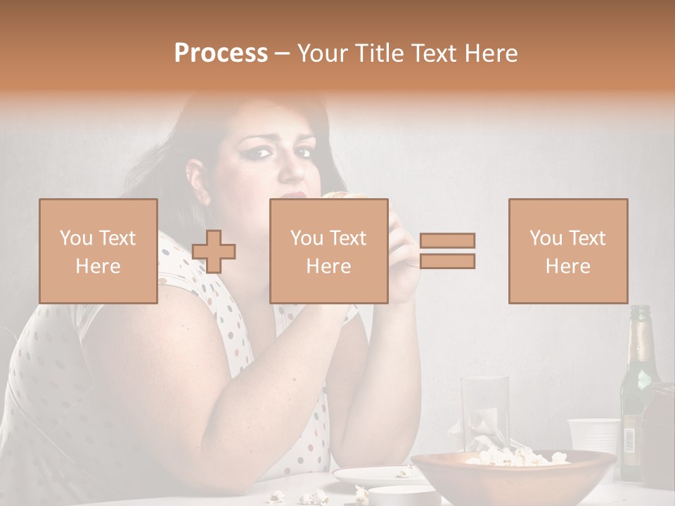 Home Unhappy Portrait PowerPoint Template