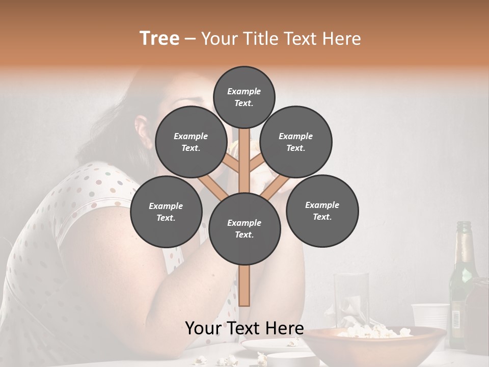 Home Unhappy Portrait PowerPoint Template