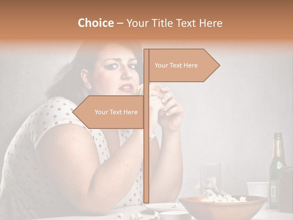 Home Unhappy Portrait PowerPoint Template