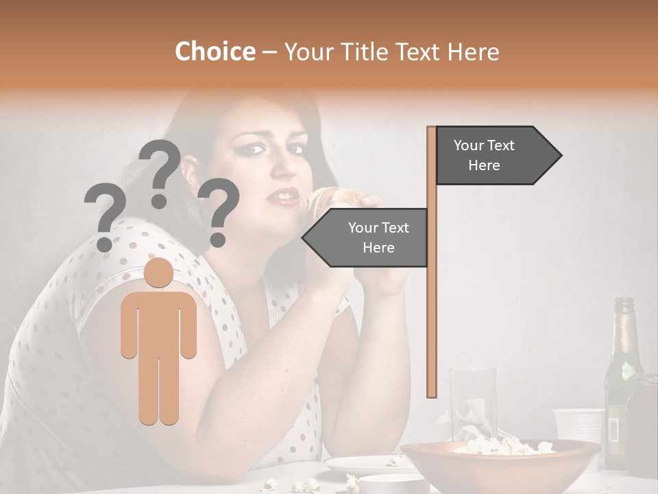 Home Unhappy Portrait PowerPoint Template