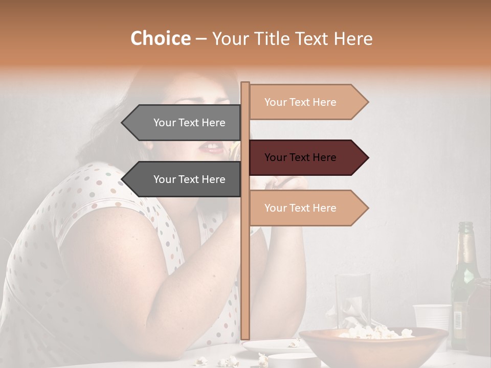 Home Unhappy Portrait PowerPoint Template