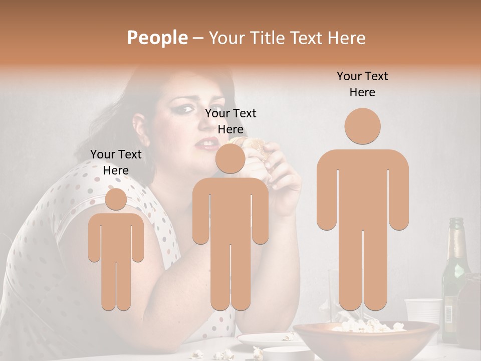 Home Unhappy Portrait PowerPoint Template