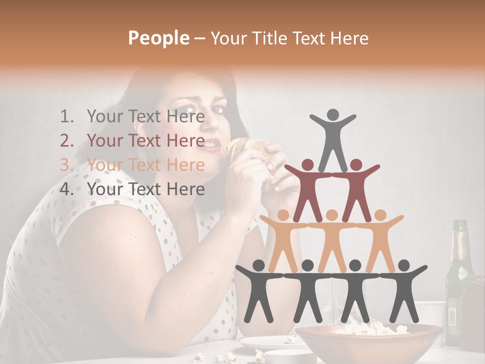 Home Unhappy Portrait PowerPoint Template