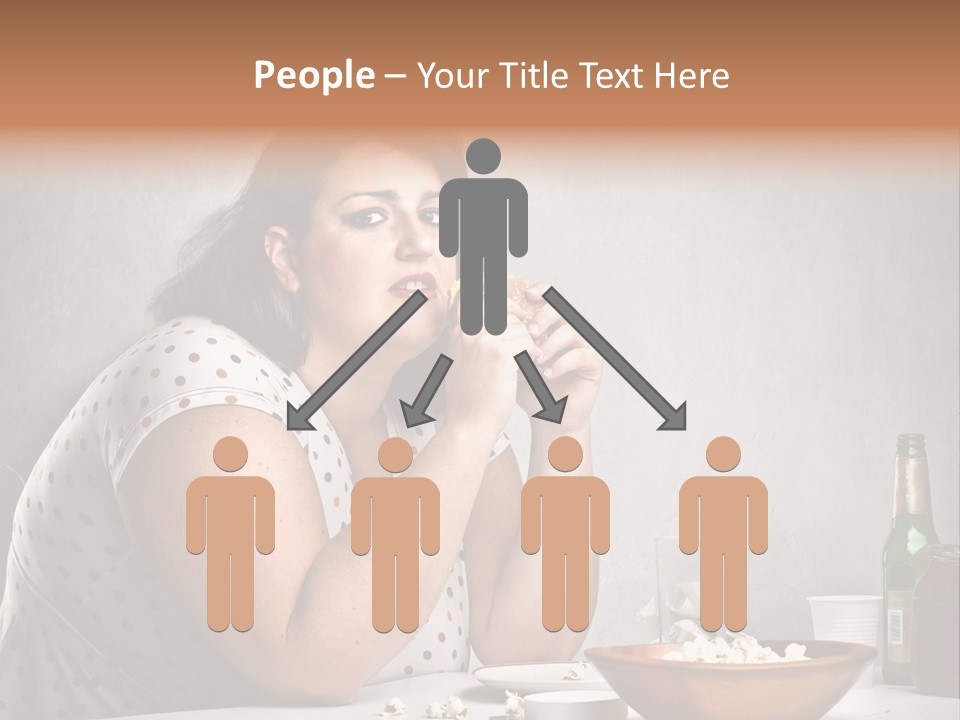 Home Unhappy Portrait PowerPoint Template