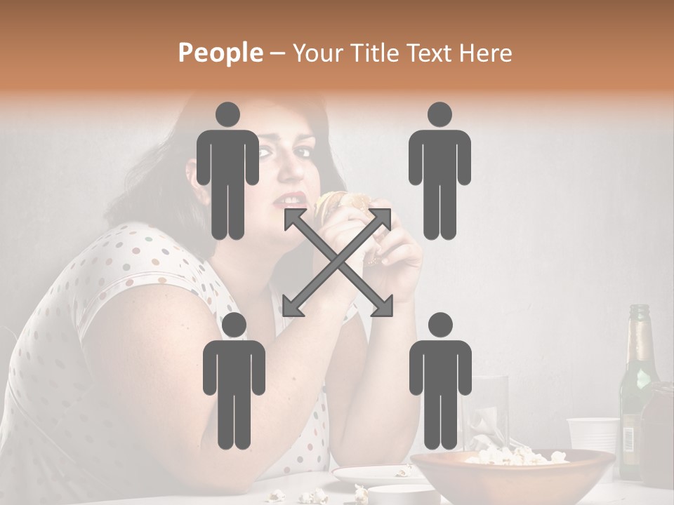 Home Unhappy Portrait PowerPoint Template