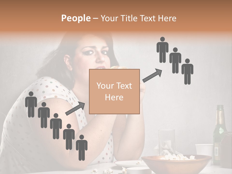 Home Unhappy Portrait PowerPoint Template