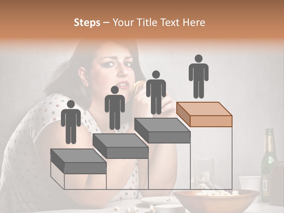 Home Unhappy Portrait PowerPoint Template