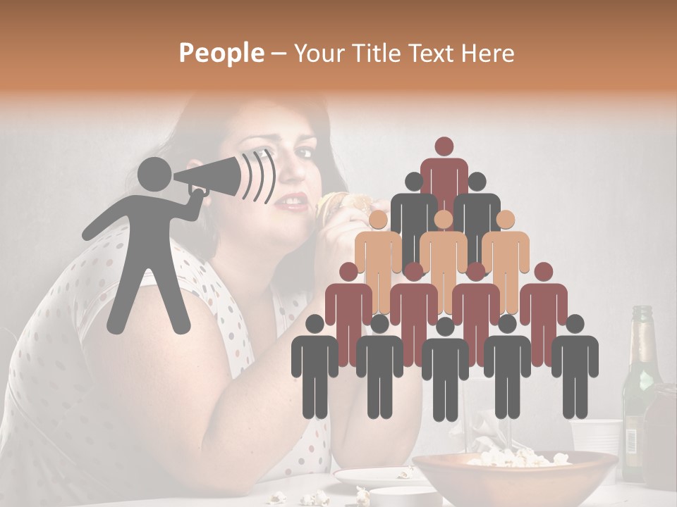 Home Unhappy Portrait PowerPoint Template