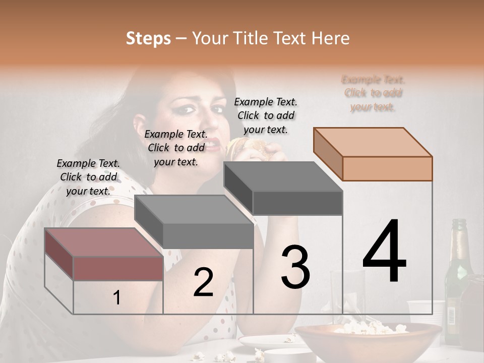 Home Unhappy Portrait PowerPoint Template