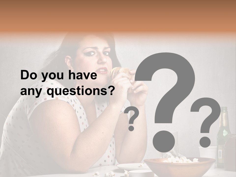 Home Unhappy Portrait PowerPoint Template