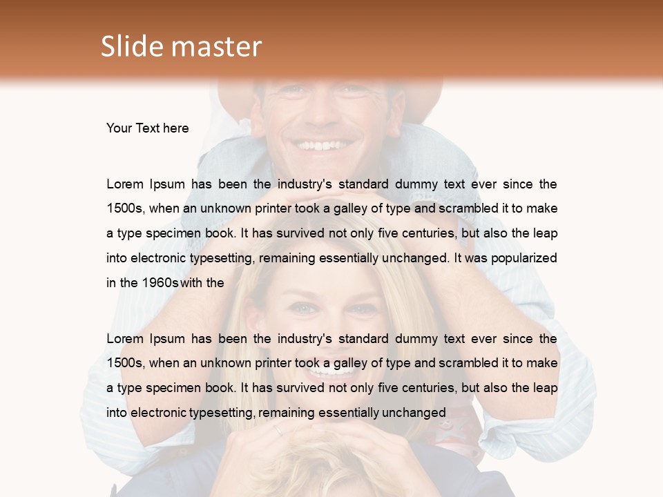 Standing Light Togetherness PowerPoint Template