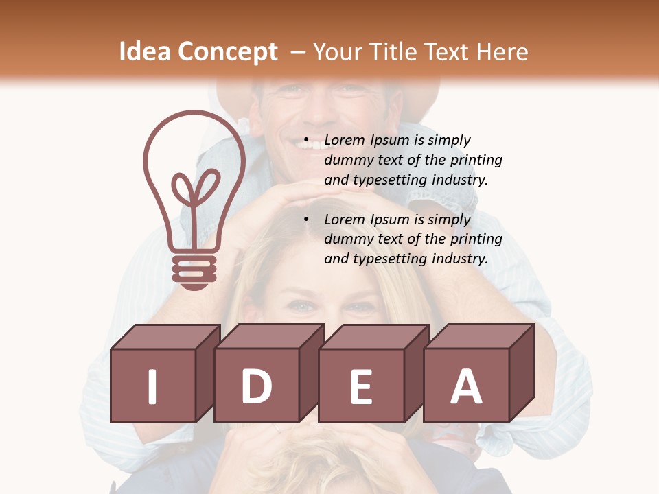 Standing Light Togetherness PowerPoint Template