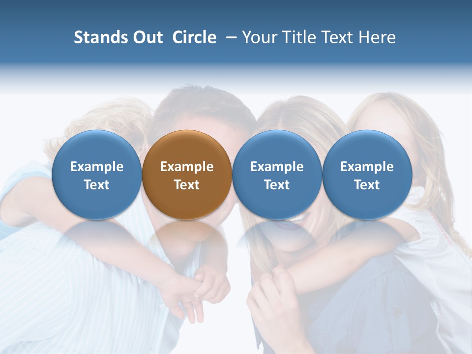 Schulfreunde Baum Grundschule PowerPoint Template