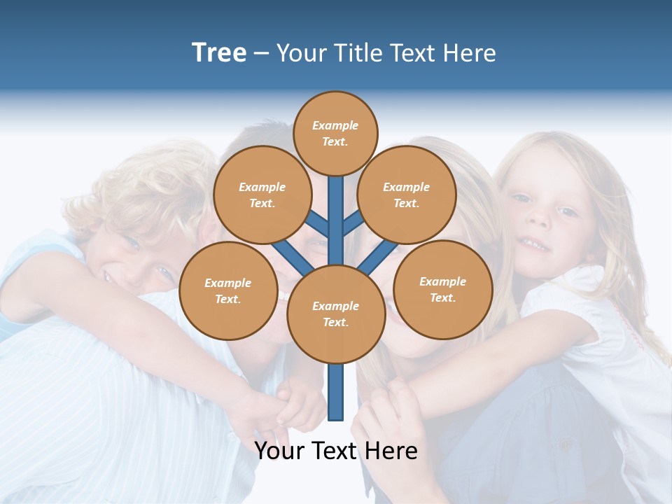 Schulfreunde Baum Grundschule PowerPoint Template