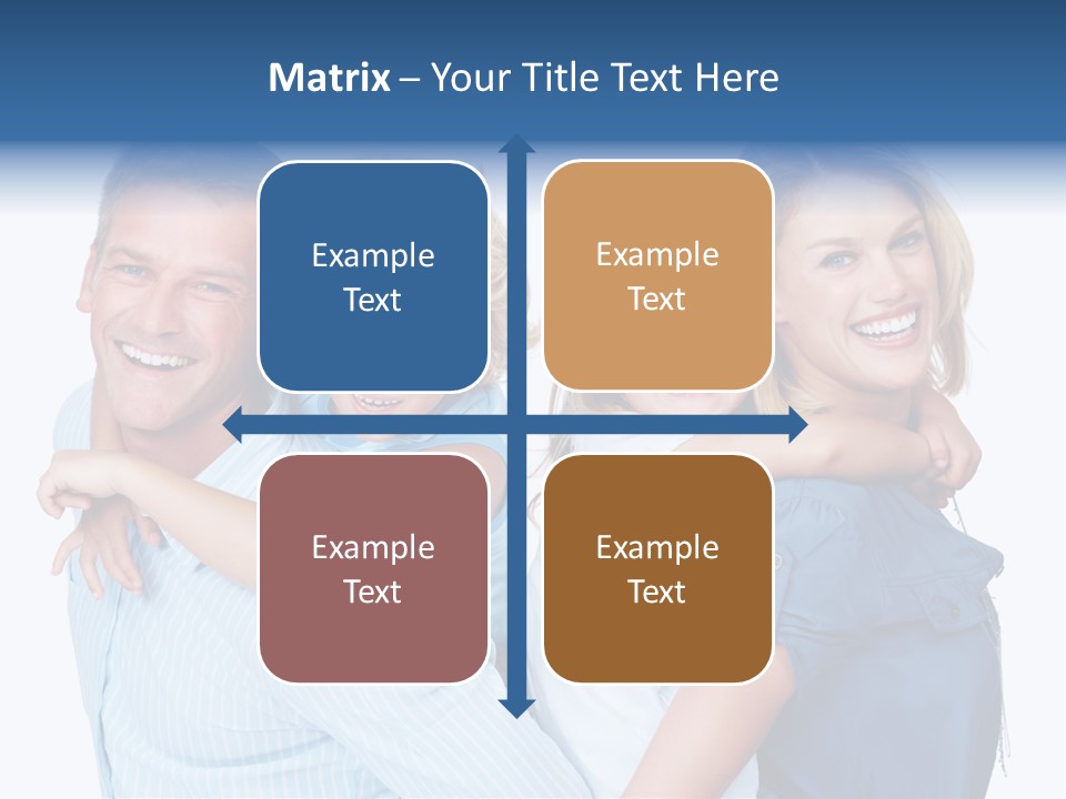 Isolated Mother Standing PowerPoint Template