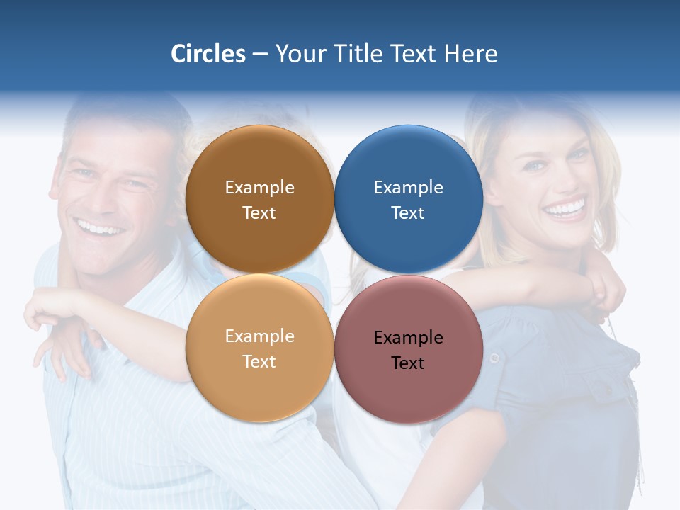 Isolated Mother Standing PowerPoint Template