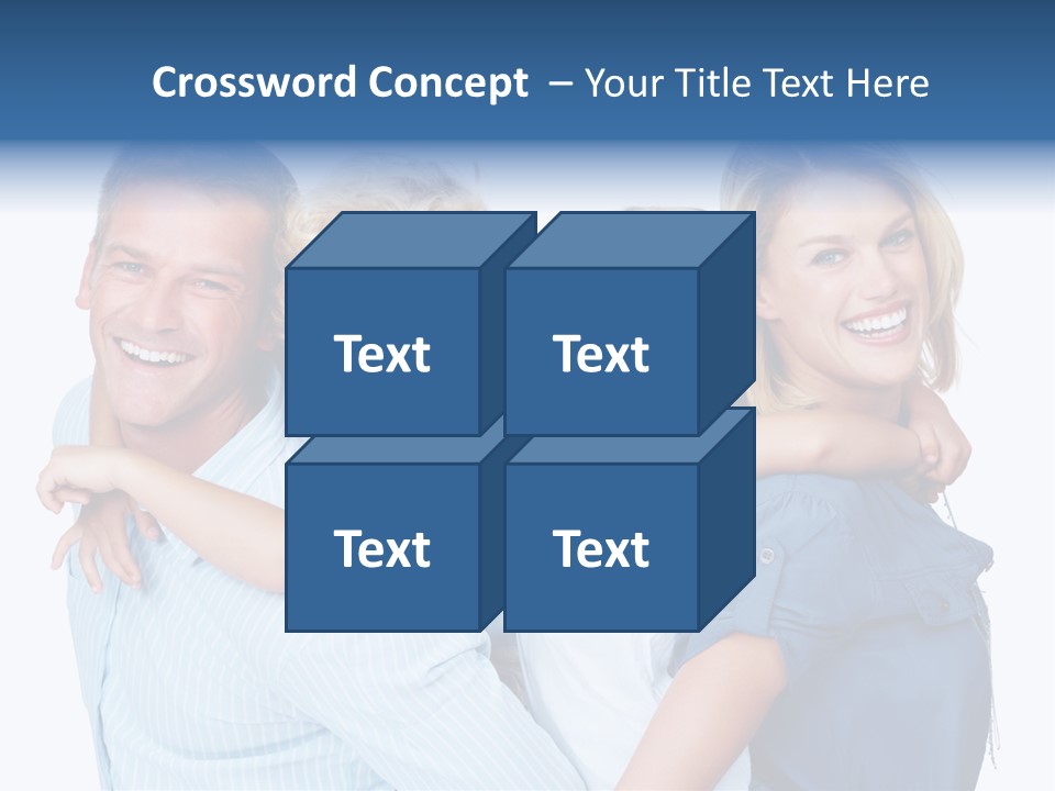 Isolated Mother Standing PowerPoint Template