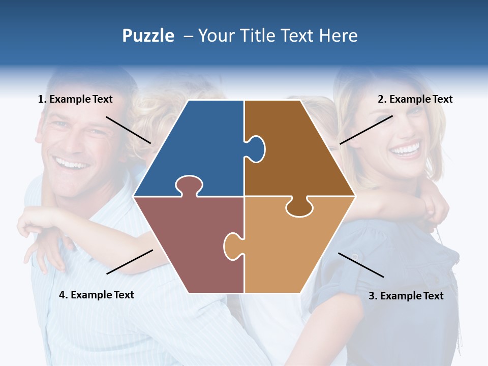 Isolated Mother Standing PowerPoint Template