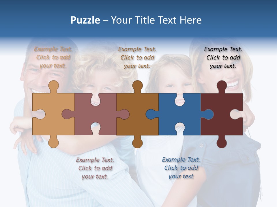 Isolated Mother Standing PowerPoint Template