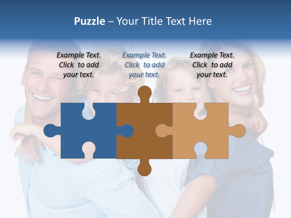 Isolated Mother Standing PowerPoint Template