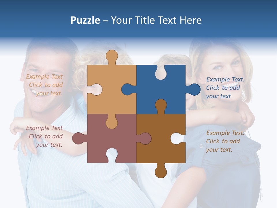 Isolated Mother Standing PowerPoint Template