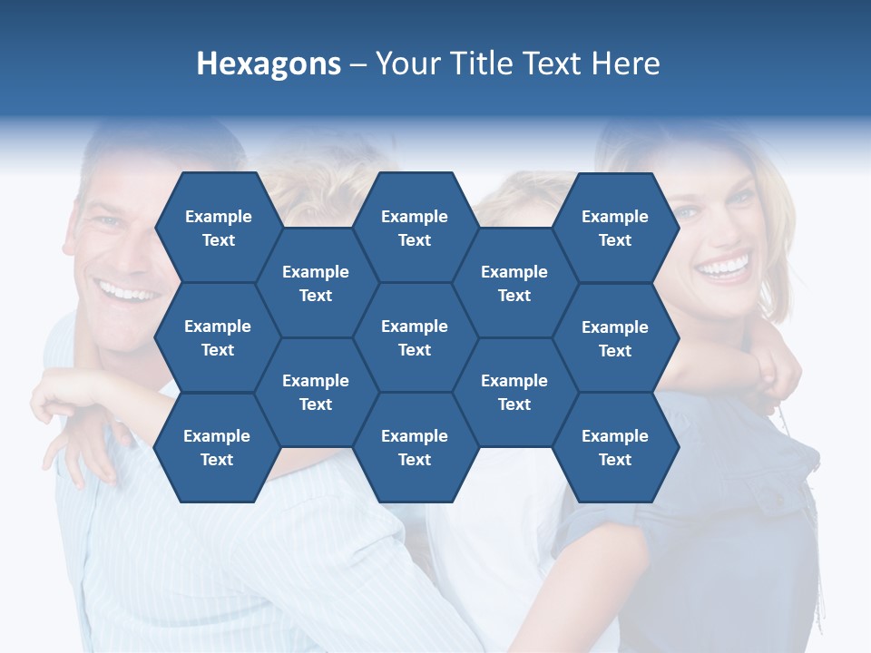 Isolated Mother Standing PowerPoint Template