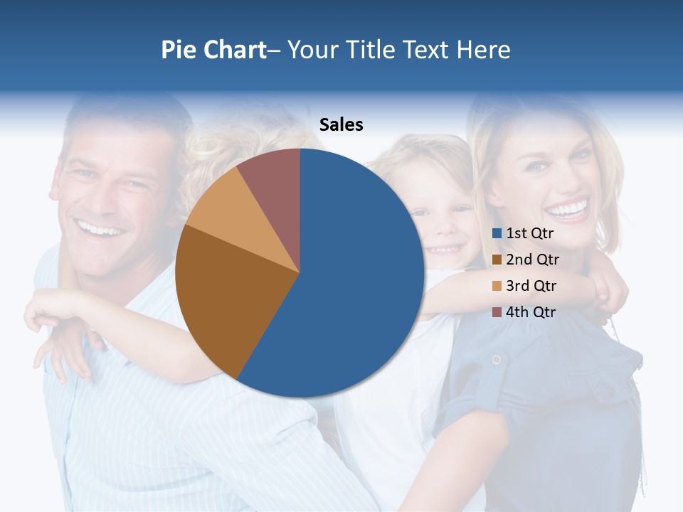 Isolated Mother Standing PowerPoint Template