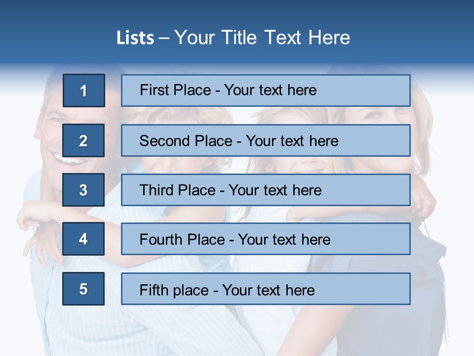 Isolated Mother Standing PowerPoint Template