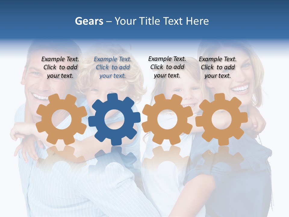 Isolated Mother Standing PowerPoint Template