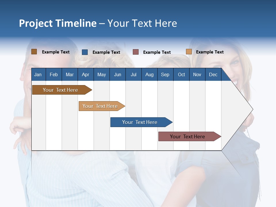 Isolated Mother Standing PowerPoint Template