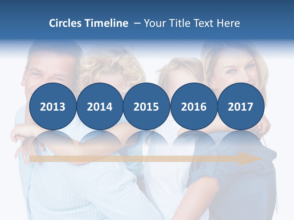 Isolated Mother Standing PowerPoint Template