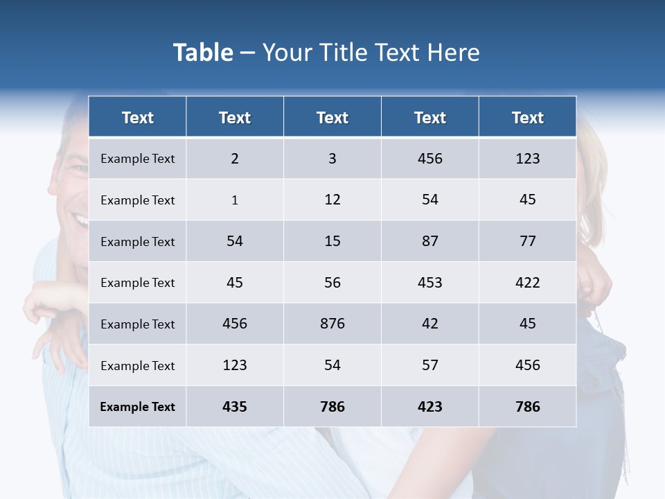 Isolated Mother Standing PowerPoint Template