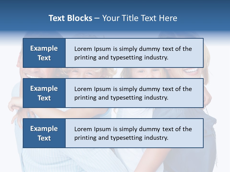 Isolated Mother Standing PowerPoint Template