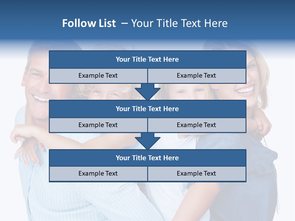 Isolated Mother Standing PowerPoint Template