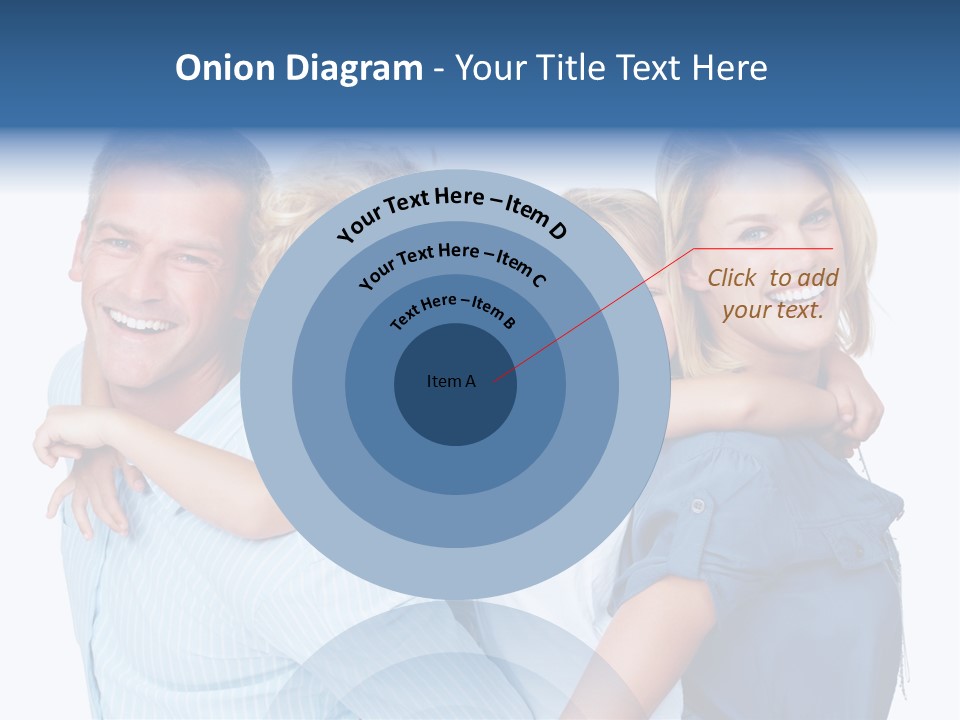 Isolated Mother Standing PowerPoint Template