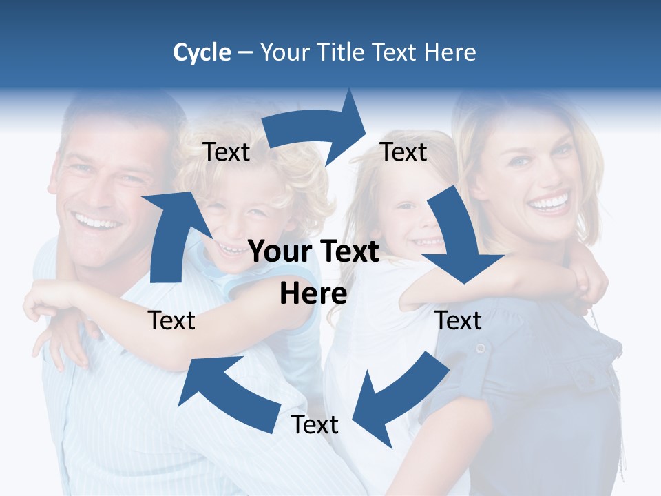 Isolated Mother Standing PowerPoint Template