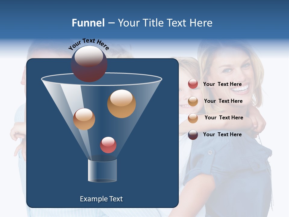 Isolated Mother Standing PowerPoint Template